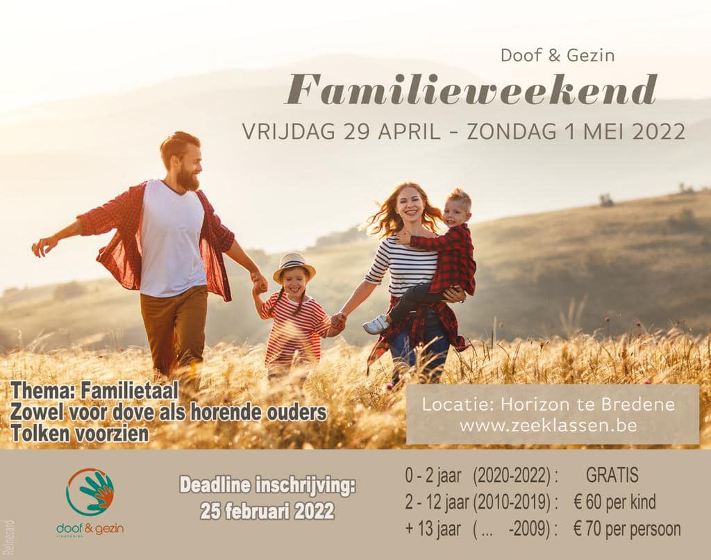 waarheid zout prototype Weekendje weg met de familie - Doof & Gezin | Doof Vlaanderen